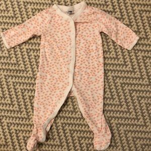 Janie and Jack pink elephant footed onsie